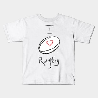 I love rugby Kids T-Shirt